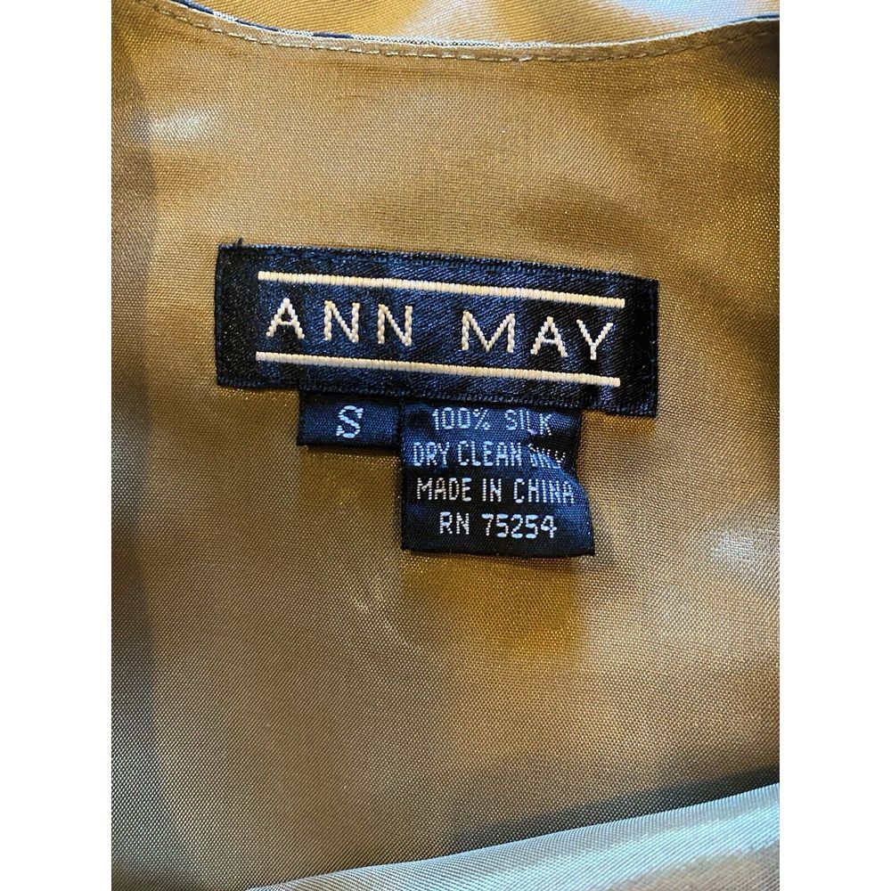 Ann May 100% Silk Zebra Stripe 2Pc Sleeveless Top & ButtonUp Shirt‎ Jacket Small - Picture 8 of 8